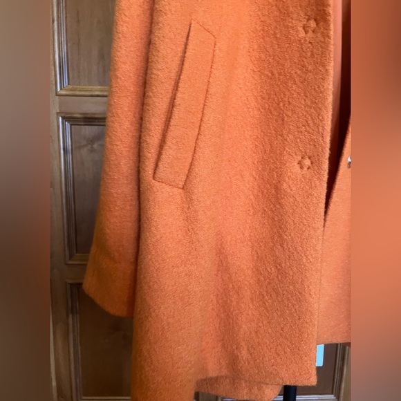 Marimekko Aho Coat Wool Boucle Orange Size L - Picture 9 of 16